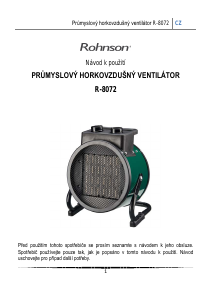 Manuál Rohnson R-8072 Topení