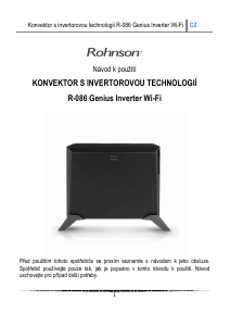 Manuál Rohnson R-086 Topení