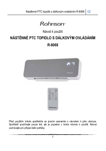 Manuál Rohnson R-6068 Topení