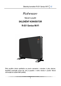 Manuál Rohnson R-031 Topení