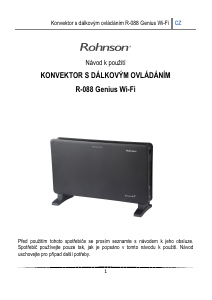 Manuál Rohnson R-088 Topení