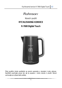 Manuál Rohnson R-7600 Konvice