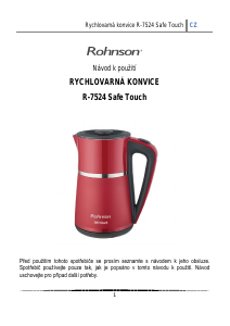 Manuál Rohnson R-7524 Konvice