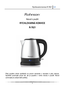 Manuál Rohnson R-7621 Konvice