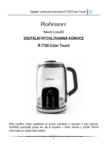 Manuál Rohnson R-7700 Konvice