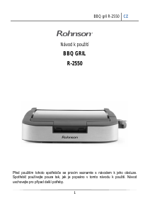 Manuál Rohnson R-2550 Stolní gril