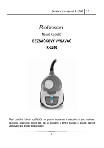 Manuál Rohnson R-1240 Vysavač