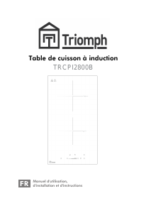 Mode d’emploi Triomph TRCPI2800B Table de cuisson