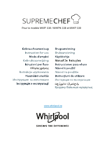 Mode d’emploi Whirlpool MWSC833W Micro-onde