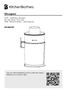 Manual KitchenBrothers KB1004159 Citrus Juicer