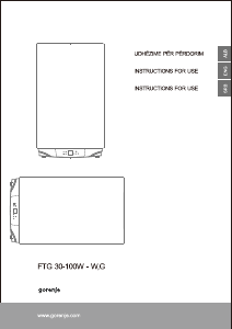 Manual Gorenje FTG50W-W Boiler