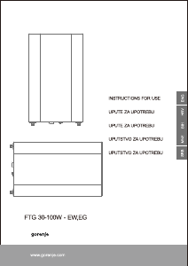 Handleiding Gorenje FTG80W-EG Boiler