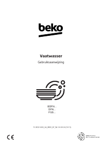 Handleiding BEKO BDFN26443G Vaatwasser