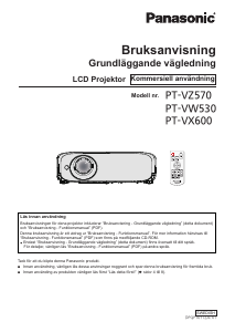 Bruksanvisning Panasonic PT-VX600 Projektor
