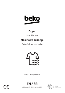 Bruksanvisning BEKO BM3T37239WBB Torktumlare