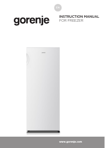 Bruksanvisning Gorenje FN4172CW Frys