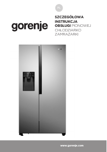 Instrukcja Gorenje NRS9182VX Lodówko-zamrażarka