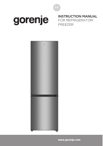 Manual Gorenje RK418DPW4 Fridge-Freezer
