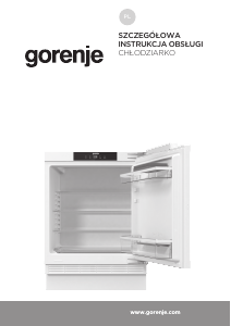 Instrukcja Gorenje RIU609EA1 Lodówka