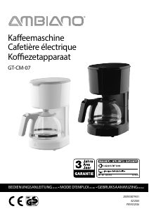 Mode d’emploi Ambiano GT-CM-07 Cafetière