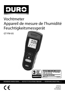 Bedienungsanleitung DURO GT-FM-05 Feuchtigkeitsmesser