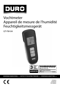 Bedienungsanleitung DURO GT-FM-04 Feuchtigkeitsmesser