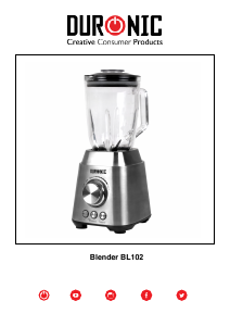 Manual de uso Duronic BL102 Batidora