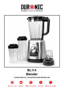 Handleiding Duronic BL114 Blender