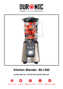 Manual de uso Duronic BL1200T Batidora