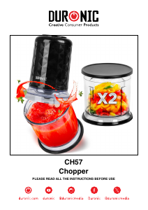 Handleiding Duronic CH57 Hakmolen