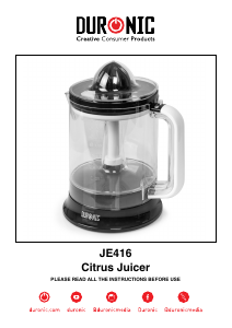 Handleiding Duronic JE416 Citruspers