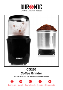 Manual Duronic CG250 Coffee Grinder