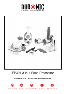 Mode d’emploi Duronic FP301 Robot de cuisine