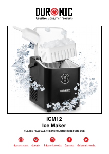 Bruksanvisning Duronic ICM12 Ismaskin