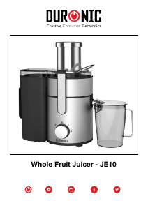 Manuale Duronic JE10 Centrifuga