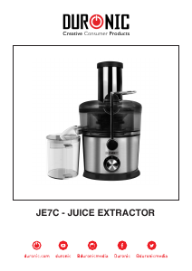 Manuale Duronic JE7C Centrifuga