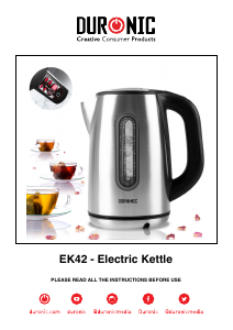 Handleiding Duronic EK42 Waterkoker