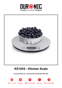 Bedienungsanleitung Duronic KS1055 Küchenwaage