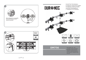 Manuale Duronic DM756 Supporto per monitor