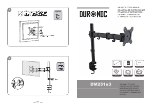 Mode d’emploi Duronic DM251X3 Monture de moniteur