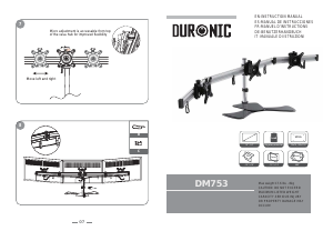 Mode d’emploi Duronic DM753 Monture de moniteur