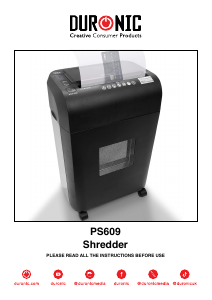 Manual Duronic PS609 Paper Shredder