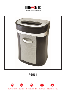 Manual Duronic PS591 Paper Shredder