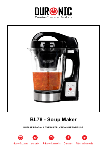 Mode d’emploi Duronic BL78 Blender chauffant