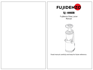 Manual Fujidenzo SJ-4460B Juicer