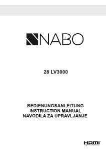 Bedienungsanleitung NABO 28 LV3000 LED fernseher
