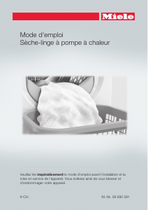 Mode d’emploi Miele TMG 400-40 WP CH Sèche-linge