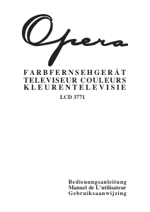 Bedienungsanleitung Opera LCD3771 LCD fernseher