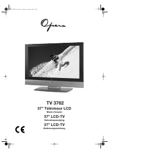 Bedienungsanleitung Opera LCD3762 LCD fernseher