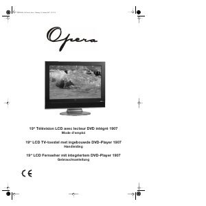 Bedienungsanleitung Opera LCD1907 LCD fernseher